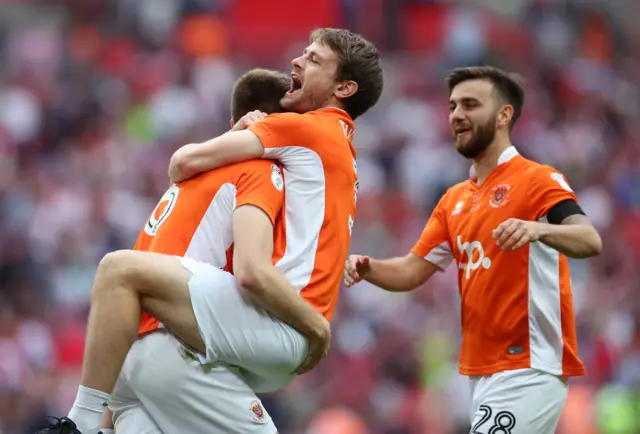 Jack Payne started Sunday's play-off final and made 44 appearances this season, but has been released by Blackpool