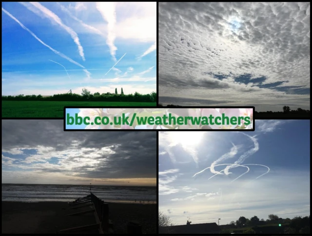 skies above East Yorkshire