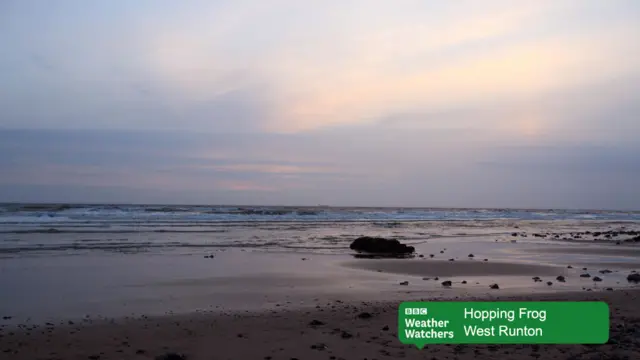 West Runton beach at dawn