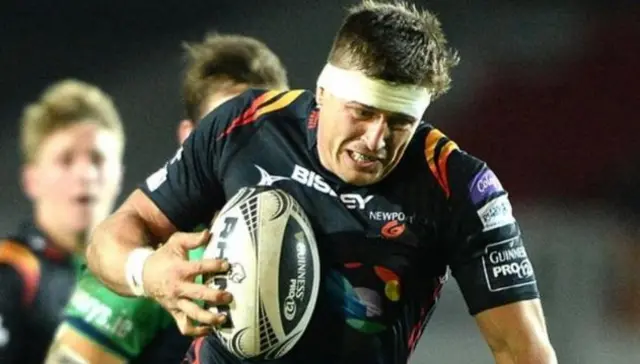 Newport Gwent Dragons forward Ed Jackson