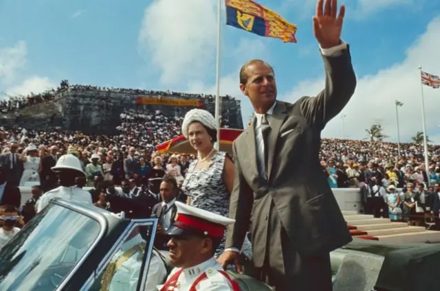 The Queen and Prince Philip in the Bahamas