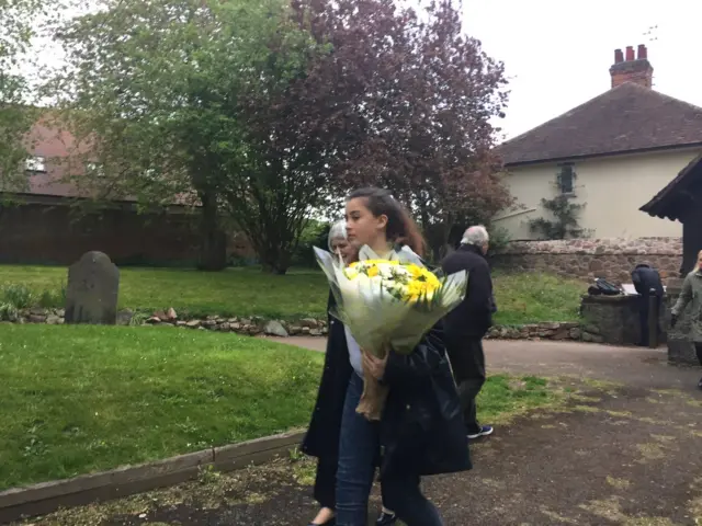 Girl with flowers