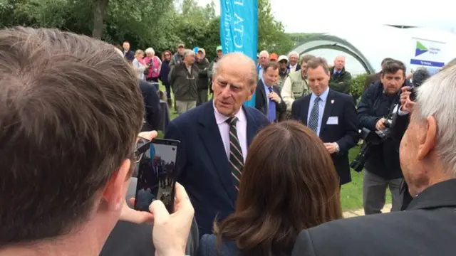 Prince Philip at Grafham Water