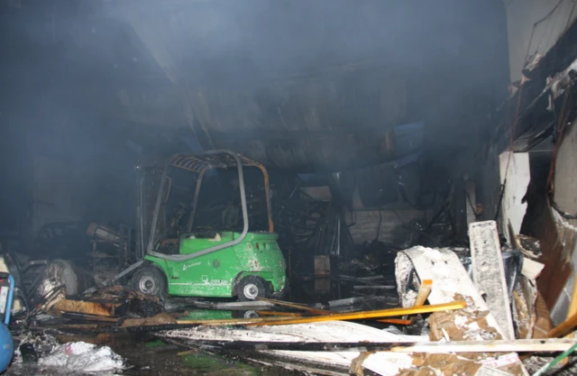 Damage from industrial unit fire in Darnall