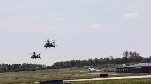 Apache helicopters