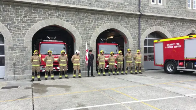 Guernsey Fire and rescue Service ceremony
