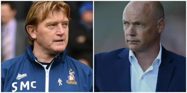 Stuart McCall (left) and Uwe Rosler