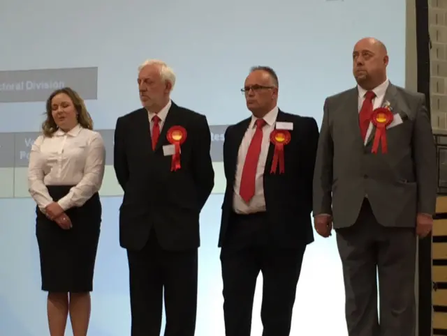 Brendan Toomey, pictured second from right