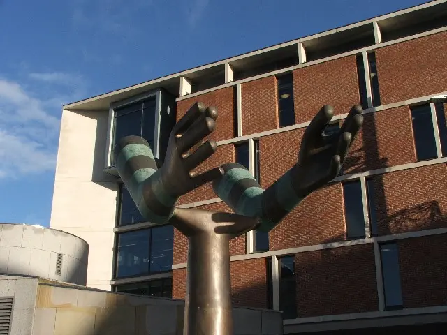 Both hands