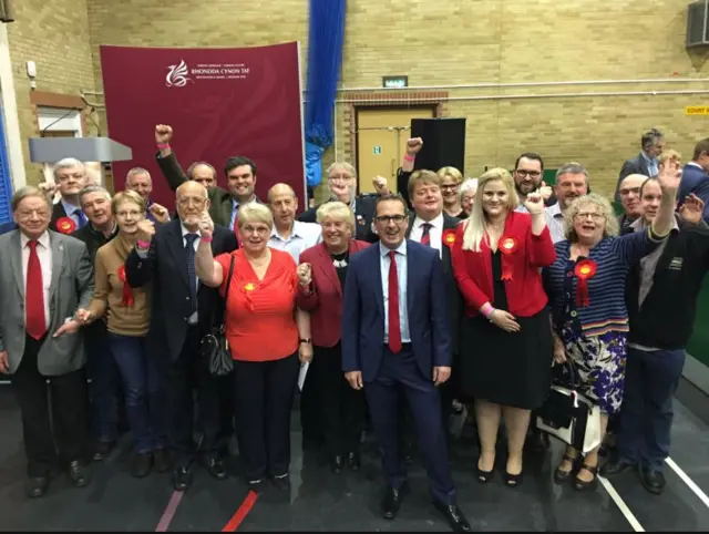 Labour celebrate in Rhondda Cynon Taff