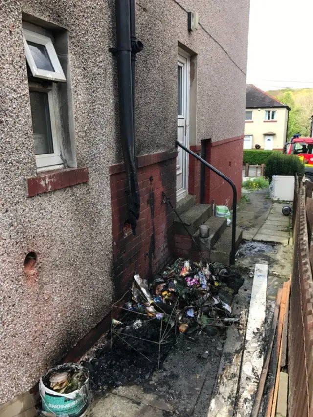 Huddersfield fire damage