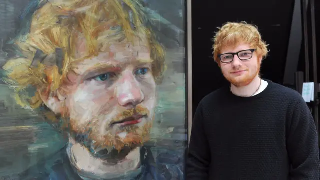 Ed Sheeran and portrait