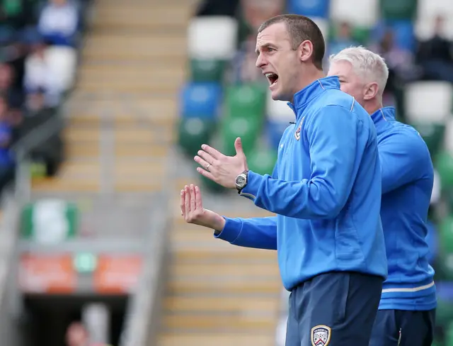 Coleraine manager Oran Kearney