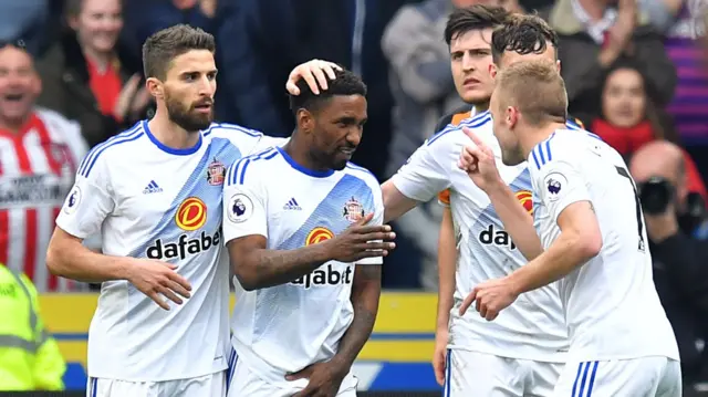 Jermain Defoe celebrates