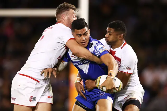 England tackle Samoa's Tomoteo Lafai