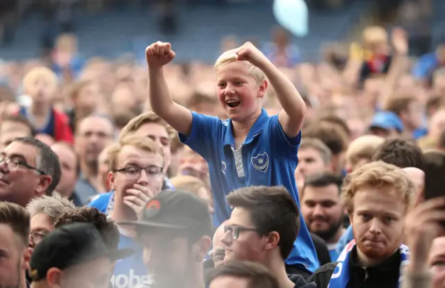 Portsmouth fans celebrate