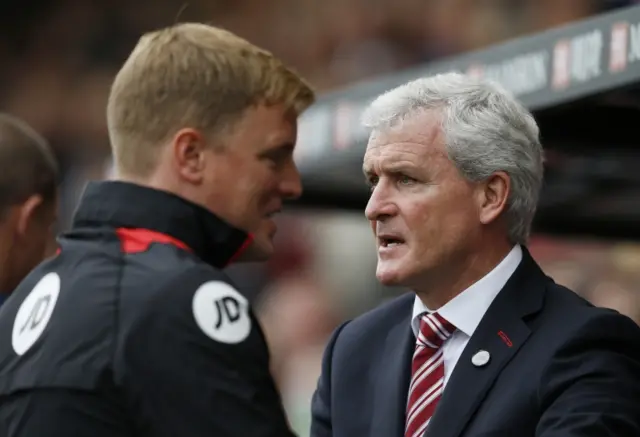 Eddie Howe and Mark Hughes