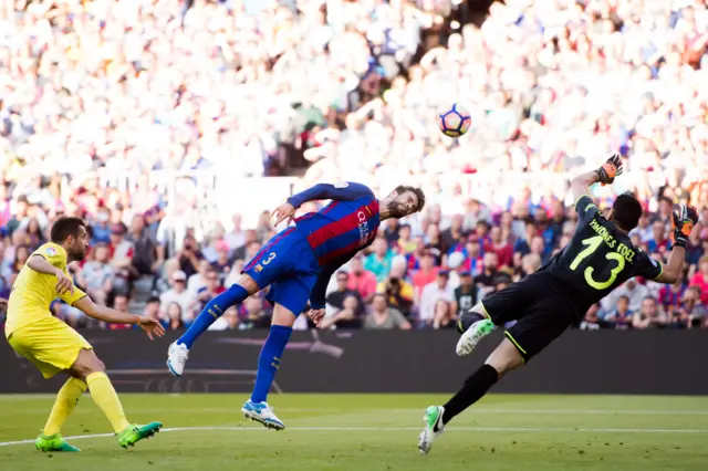 Pique's header goes wide