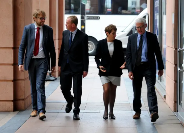 James Holt, Liberal Democrats leader Tim Farron, Dr Clare Gerada and the party"s health spokesman Norman Lamb