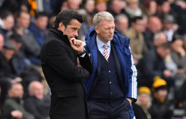 Marco Silva and Davis Moyes