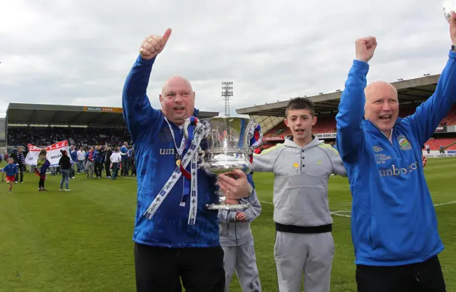 League and cup doubles were commonplace under ex-Linfield boss David Jeffrey