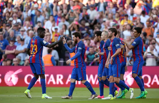 Messi celebrates