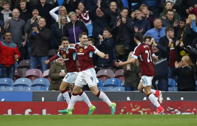 Sam Vokes celebrates