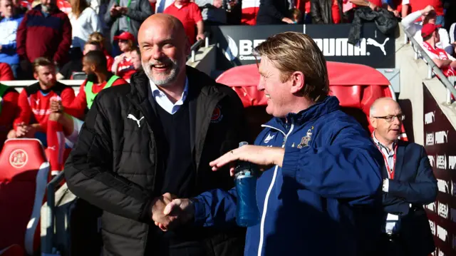 Uwe Rosler and Stuart McCall