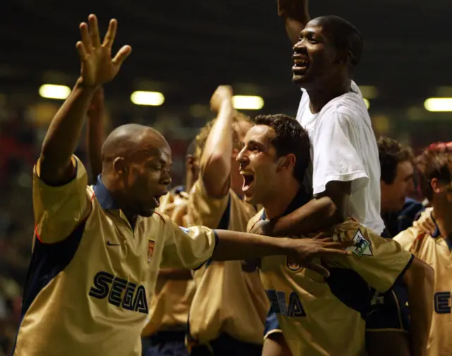 Sylvain Wiltort celebrates