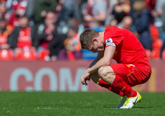 Milner reacts to Liverpool's draw