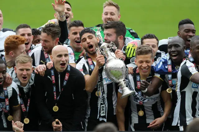 Newcastle celebrate