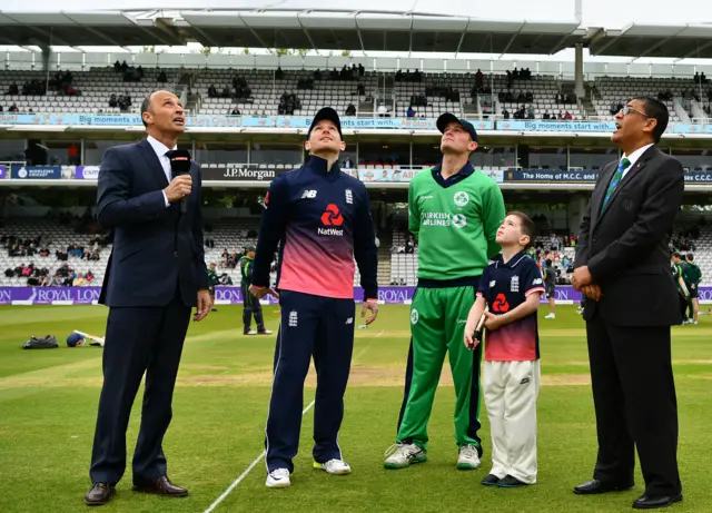 Ireland win the toss