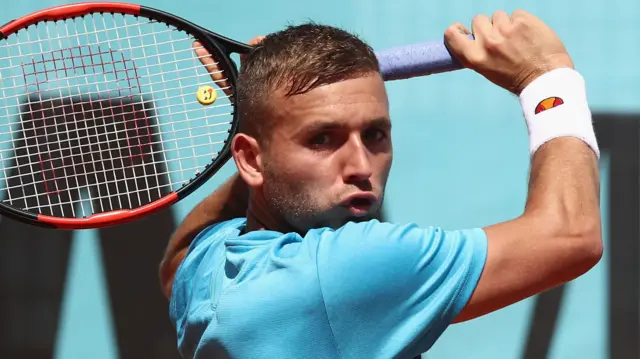 Dan Evans in Madrid