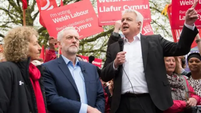 Carwyn Jones and Jeremy Corbyn