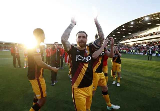 Bradford City celebrations