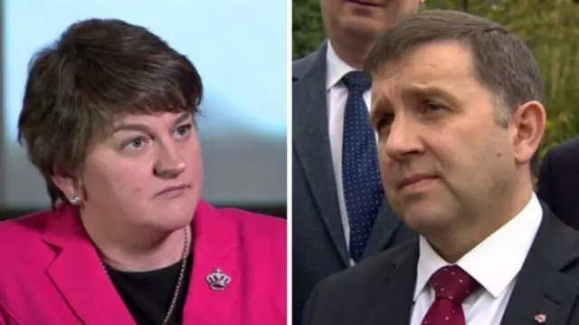 DUP leader Arlene Foster and UUP leader Robin Swann