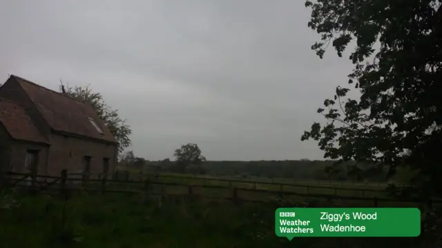 Cloudy skies over farmland in Wadenhoe.