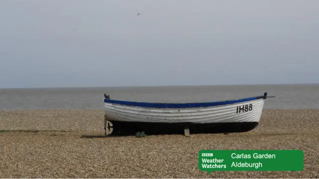 Boat on the beach at Aldeburgh