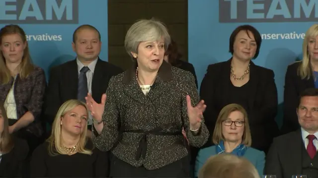 Theresa May in York