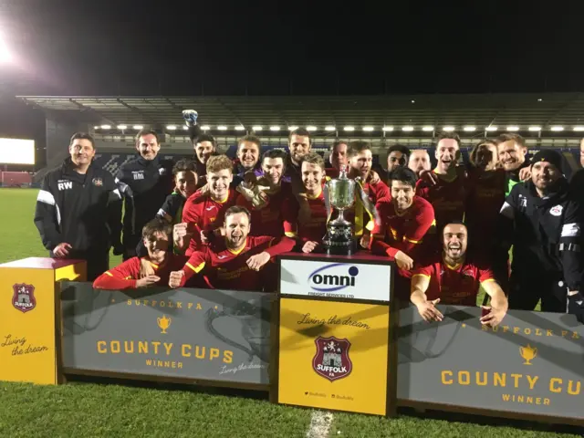 Victorious Needham Market team