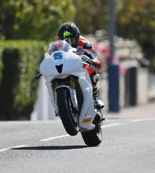 Bruce Anstey during Supersport practice