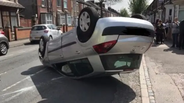 Car on roof