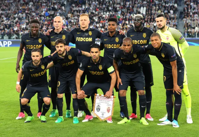 Monaco's starting eleven