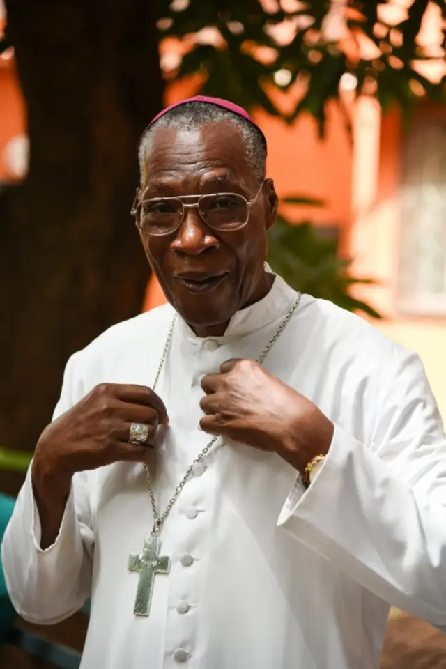 Archbishop Jean Zerbo from Mali poses for a photograph in Bamako, Mali, 25 May 2017. According to media reports Pope Francis has selected new cardinals from El Salvador, Sweden, Mali, and Laos, who will attend a consistory in June with Archbishop Jean Zerbo from Mali being selected