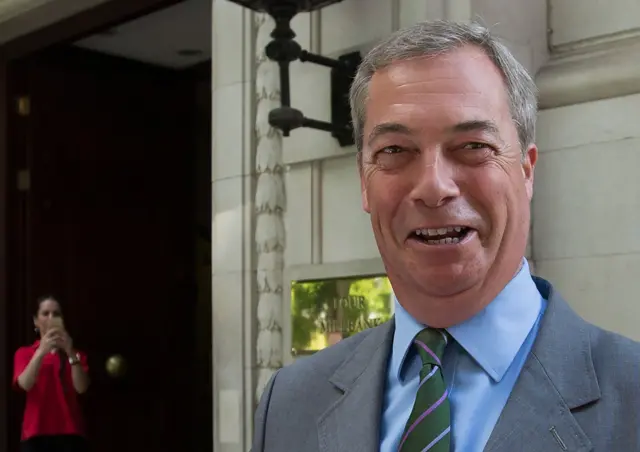 Nigel Farage in London, 1 June