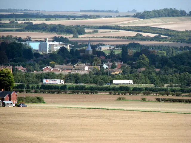 Looking towards the Sanger Institute (left)