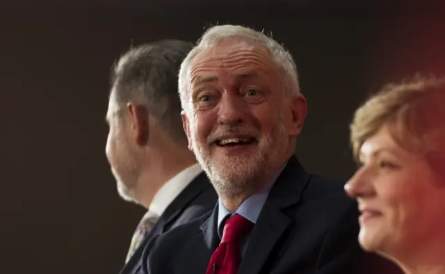 Jeremy Corbyn delivers a speech in Basildon, 1 June