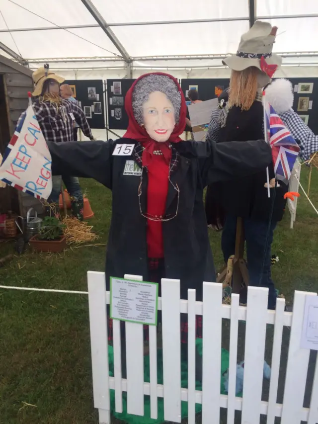 The Queen scarecrow