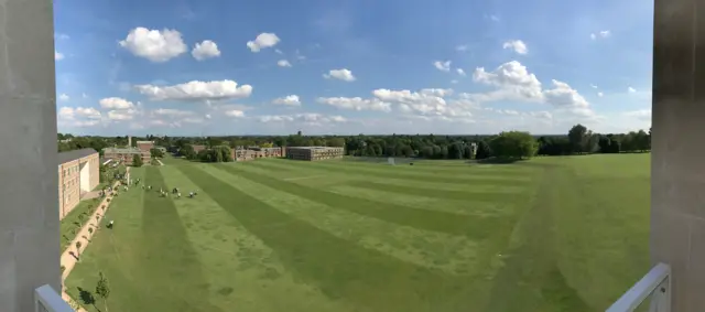 View from top of Moller Centre