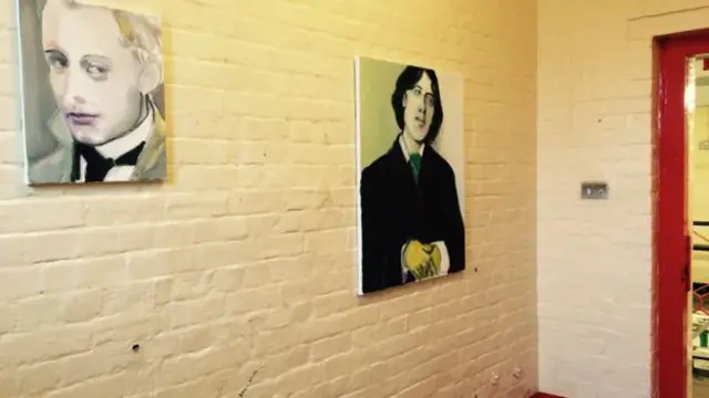 Wilde picture in Reading prison